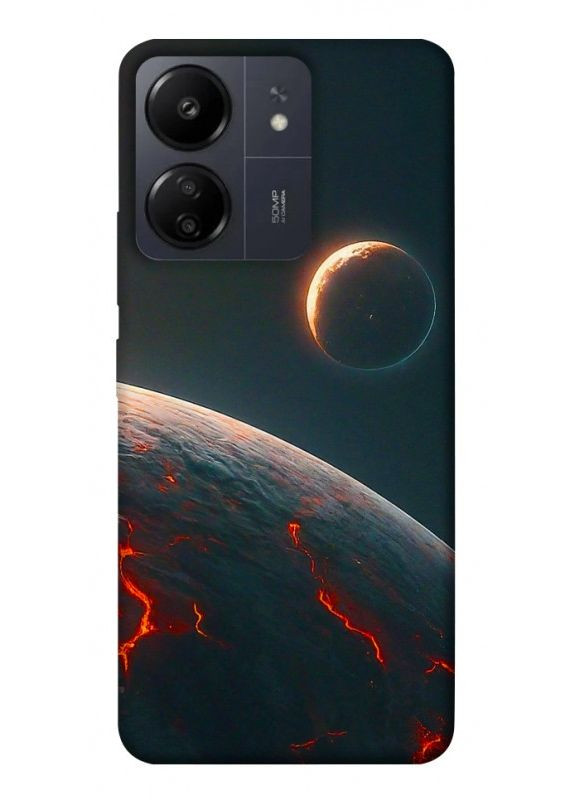 Чохол з принтом для Xiaomi Redmi 13C / для Ксяомі, сяомі, ксіомі редмі 13С Lava planet No Brand (338615529)