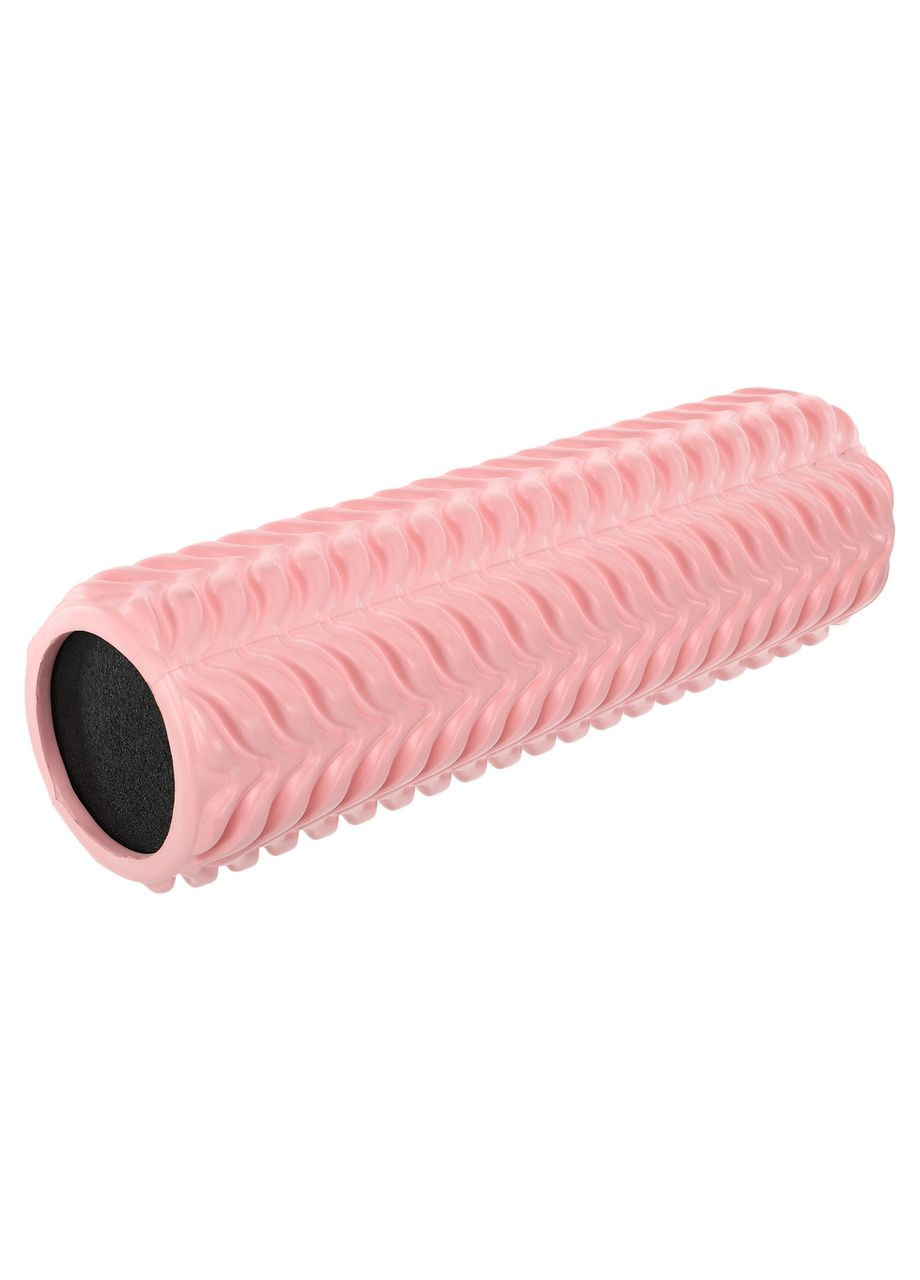Ролер масажний циліндр (ролик мфр) заповнений піною 45см Grid Line Roller EVA (d-11см, Світло-рожевий) (FI-9392_Світло-рожевий) SP-Sport (361440125)