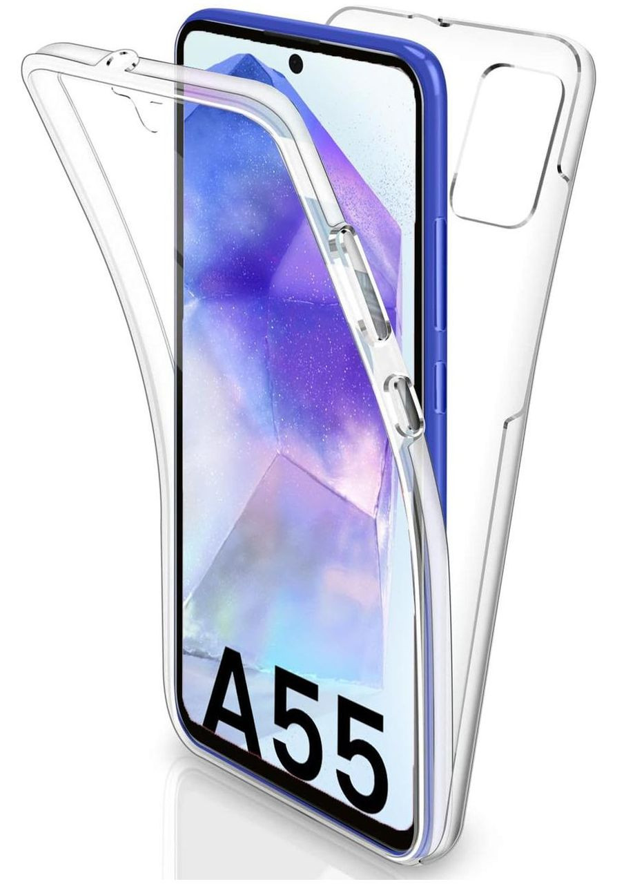 360 протиударний чохол для Samsung Galaxy A55 прозорий двосторонній чохол на самсунг А55 TPU (323166210)