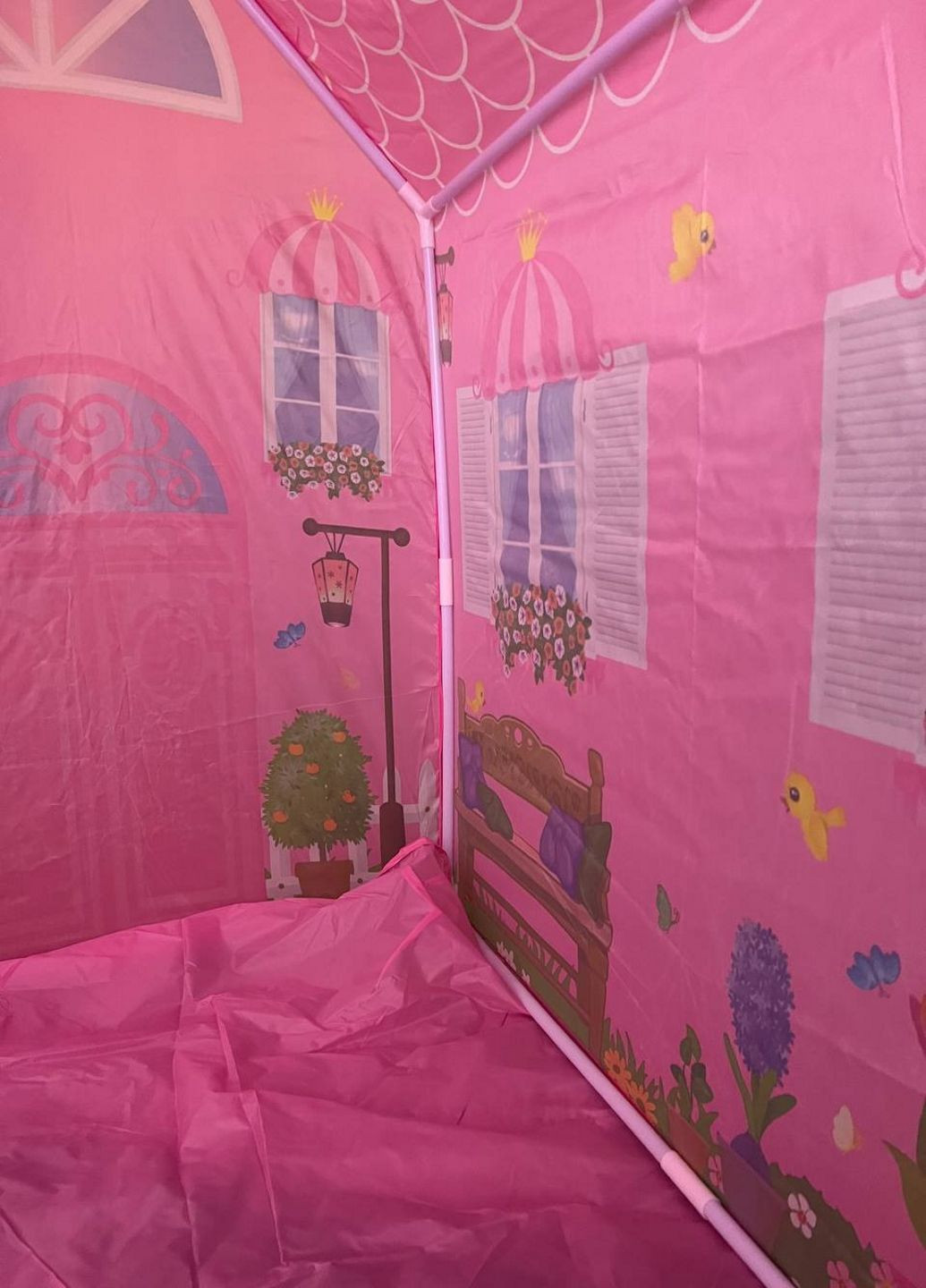 Дитячий складний портативний намет ігровий будиночок Рожевий More Princess Home (315786891)