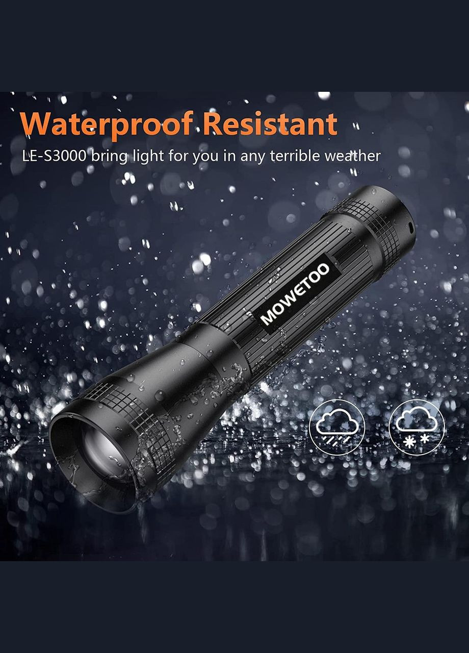 Світлодіодний ліхтар MOWETOO LE-S3000 яскравий 1500 люмен 500 метрів No Brand (300657489)