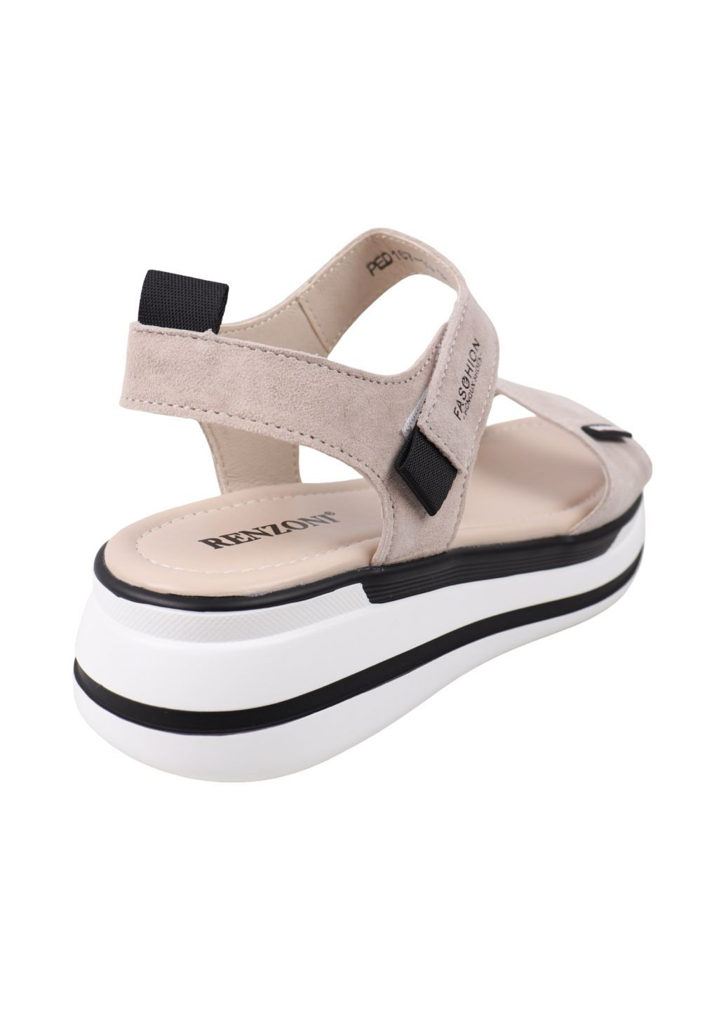 Босоніжки жіночі бежеві натуральна замша Renzoni 1405-25LBC (336164461)