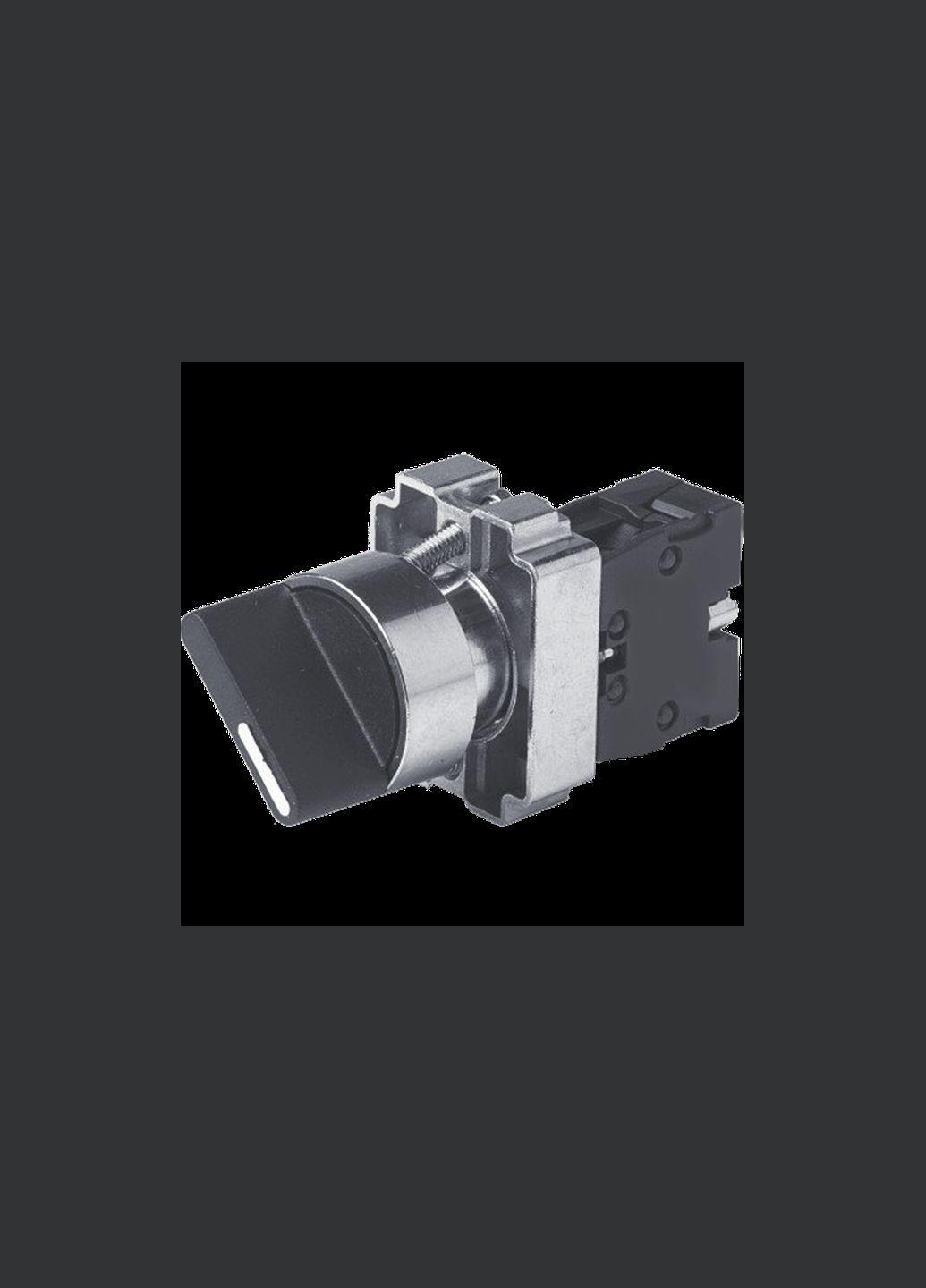 Переключатель "I-O" 1NO 22мм без подсветки черный 2 положения [Б00029353] LAY5-ВD21 CNC (344533993)