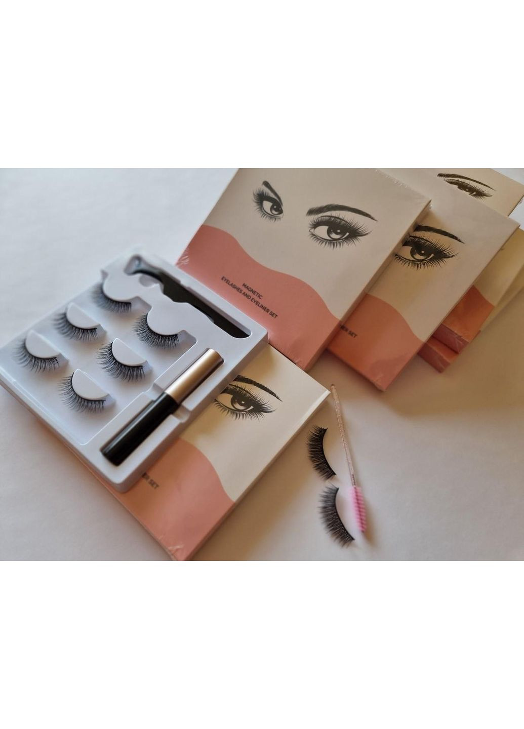 Набор многоразовых самоклеющихся накладных ресниц. Magnetic Lashes (366668483)