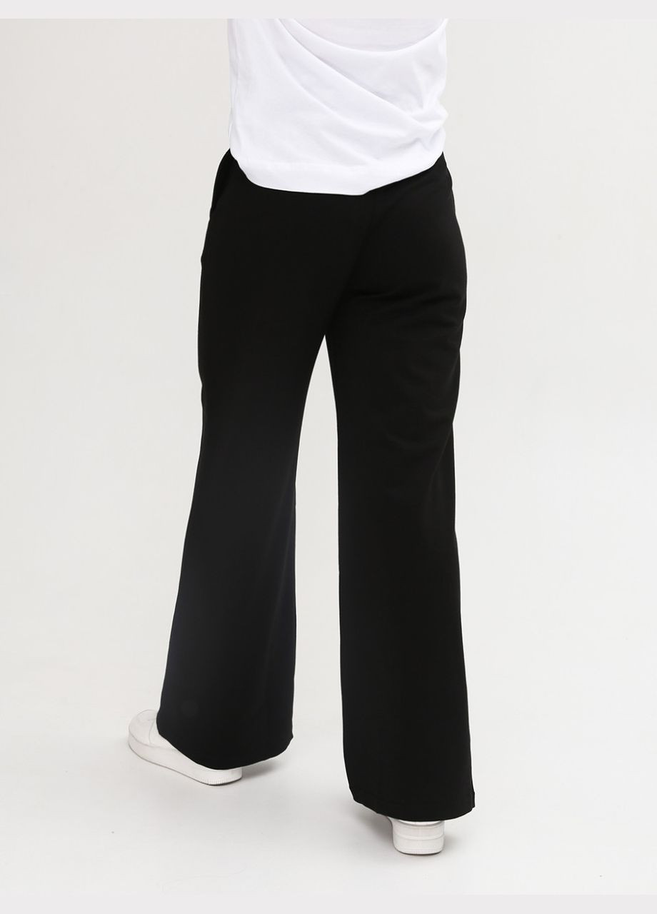 Спортивные брюки женские черные палаццо тонкие MDG палаццо (294755948)