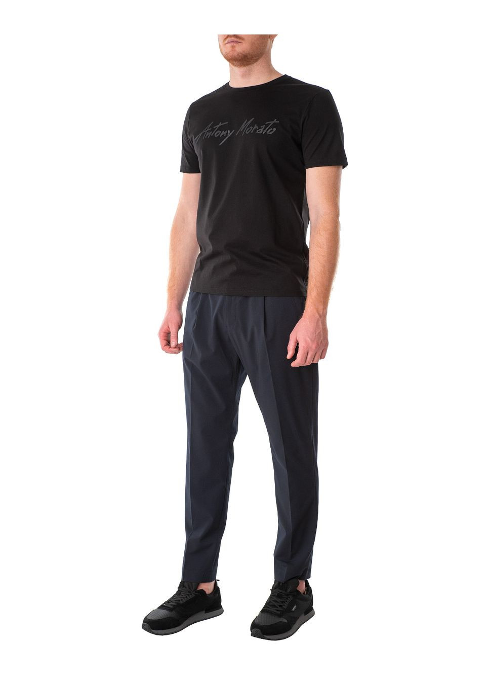 Черная футболка-футболка мужская для мужчин Antony Morato