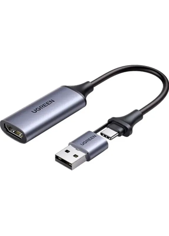 Переходник USB/USB-C to HDMI 4K/60Hz (40189) Ugreen (402666022)