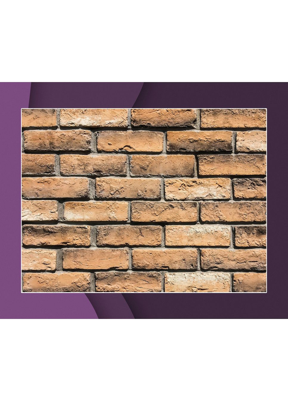 Прямокутний фотофон лофт з червоною цегляною стіною та сірою кам’яною підлогою 120×180 см, №57373 PhotoVinyl (354714925)