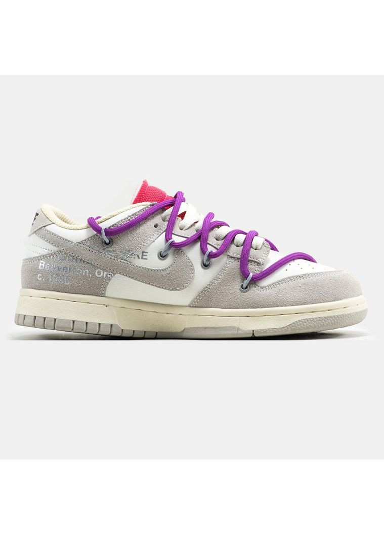 КРОССОВКИ ЖЕНСКИЕ NIKE SB DUNK LOW OFF-WHITE LOT 15 OF 50 НАЙК СБ ДАНК No Brand белые демисезоны (368868858)