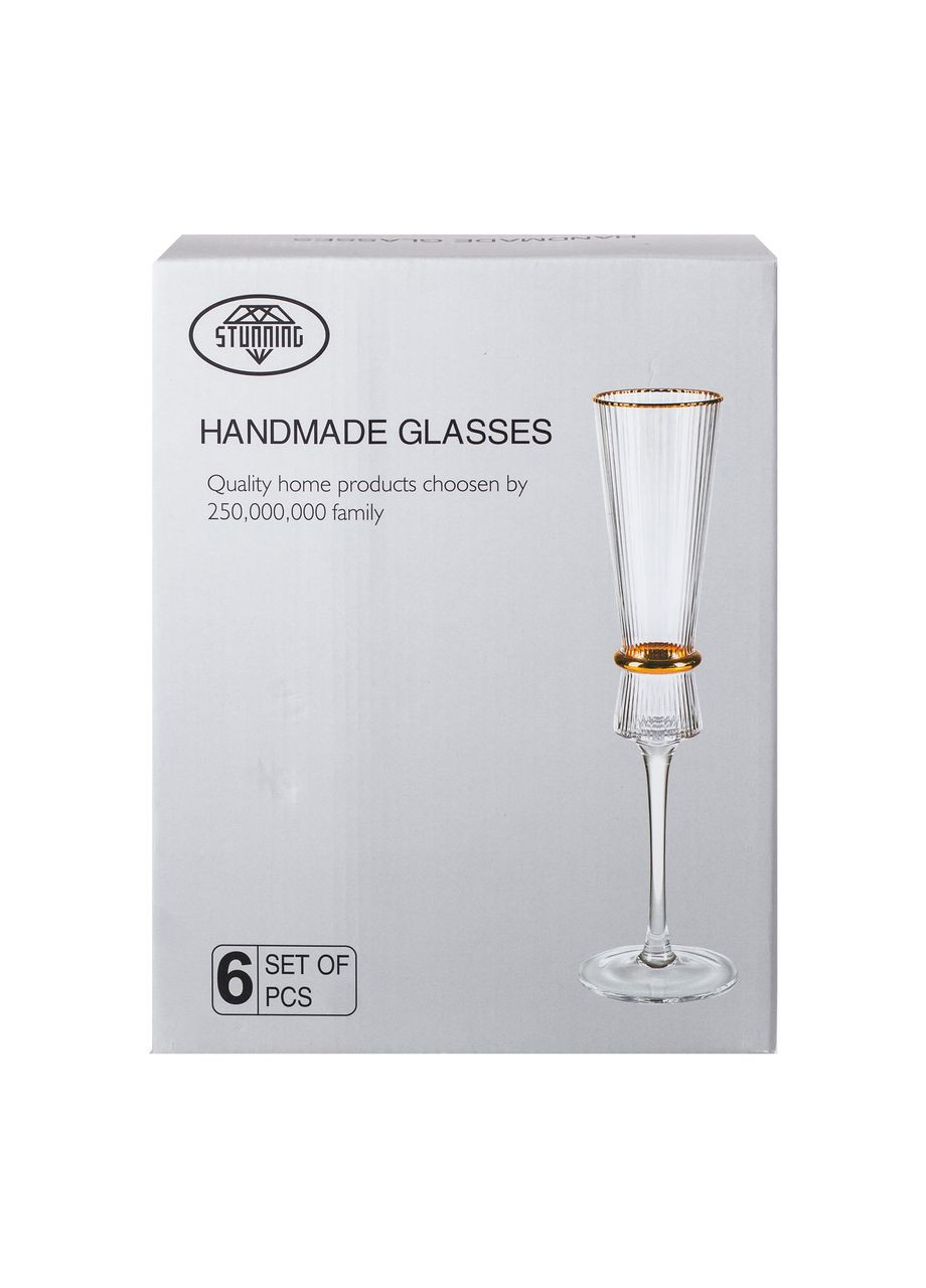 Бокалы для шампанского, 200 мл, набор из 6 штук HP-16-8 Yiwu (353503950)