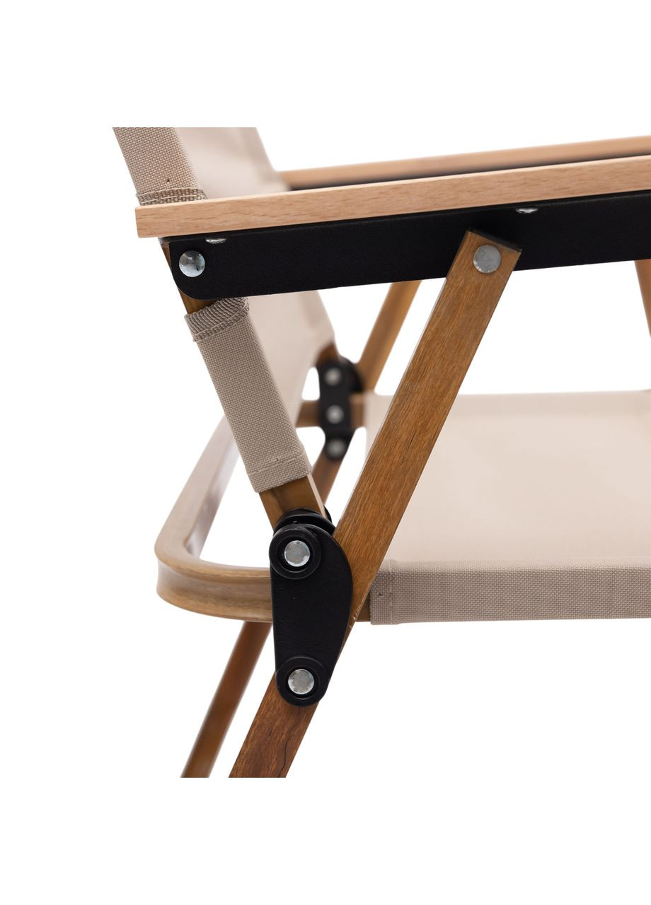 Крісло розкладне туристичне 52×53×77 см крісло Бежеве HP-SY-1B LUGI (370708044)