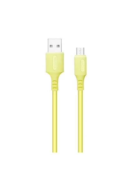 Дата кабель (CW-CBUM043-Y) Colorway USB 2.0 AM to Micro 5P 1.0m soft silicone yellow (388941513)