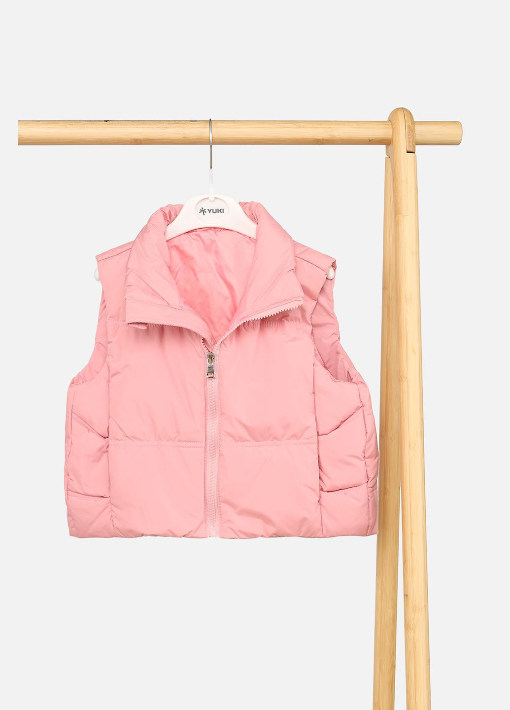 Жилет утеплений для дівчинки колір рожевий ЦБ-00269140 No Brand (322773028)