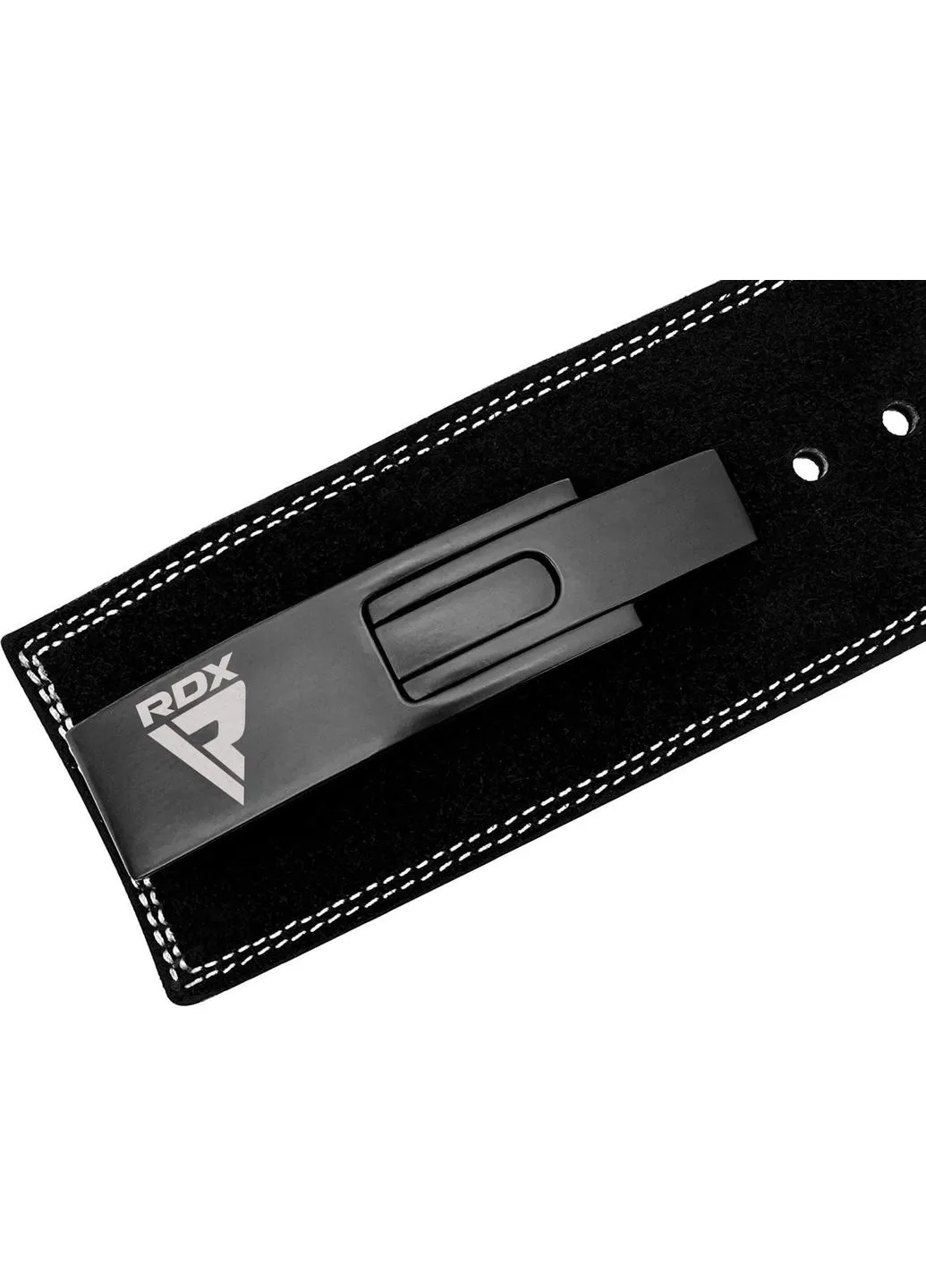 Пояс для важкої атлетики 4 Pro Liver Buckle шкіряний Black Plus M RDX (315820605)