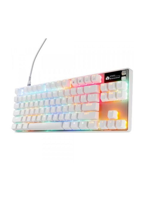 Клавиатура Apex Pro TKL Gen 3 HyperMagnetic OmniPoint 3.0 OLED USB UA White (64898) SteelSeries Apex Pro TKL Gen 3 HyperMagnetic OmniPoint 3.0 OLE (356149596)