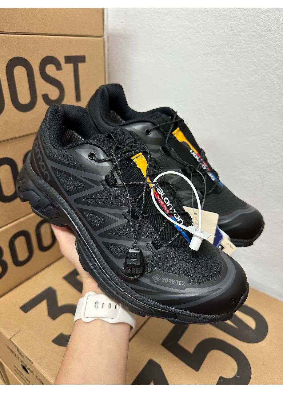 КРОССОВКИ ЖЕНСКИЕ SALOMON XT-6 BLACK GORE TEX САЛОМОН XT-6 No Brand чёрные демисезоны (369391529)