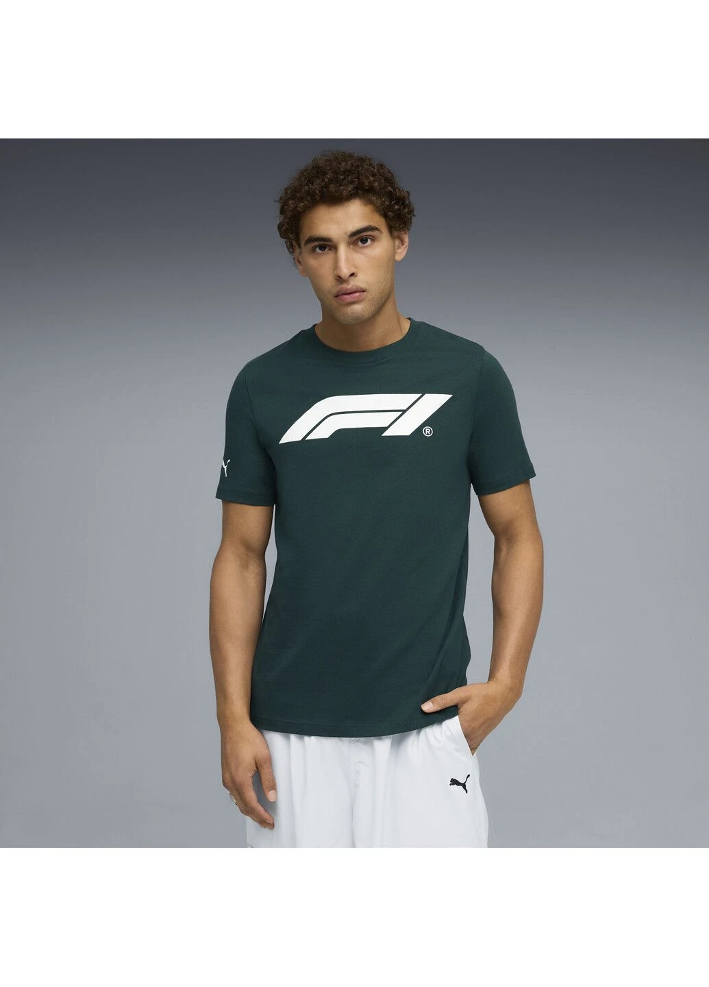 Зеленая футболка f1® essentials logo tee men Puma