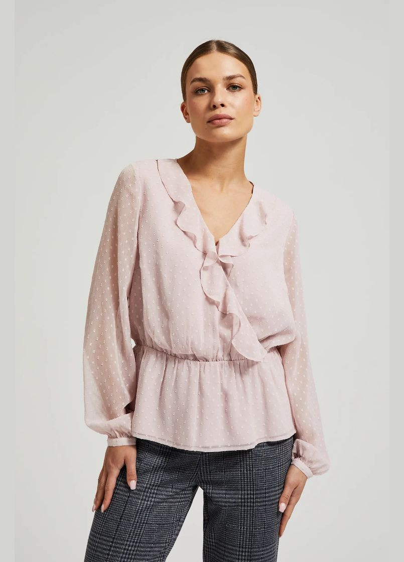 Рожева блузка жіноча Moodo