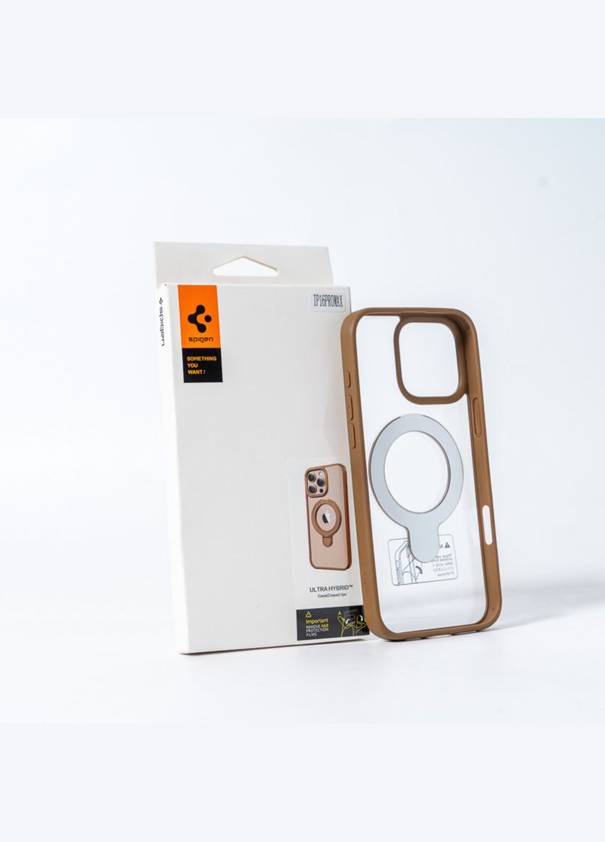 Чохол для смартфона AAA Magnetic Ring for Apple iPhone 16 Pro Brown Spigen (340278059)