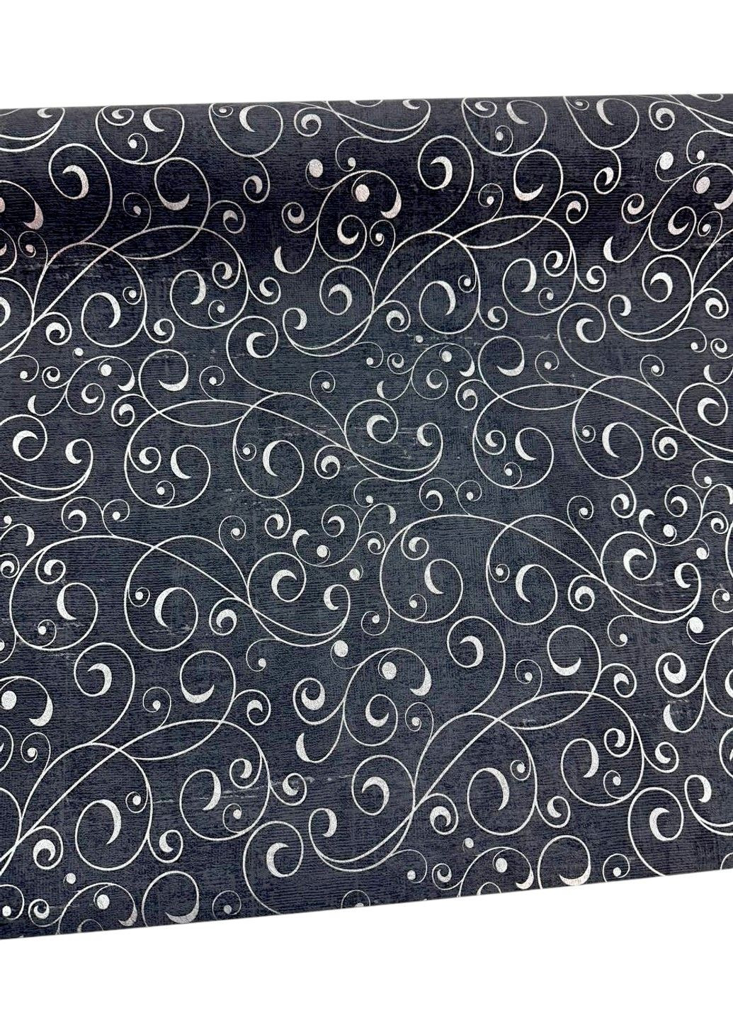 Шпалери вінілові 10.05 × 1.06 м, чорні для спальні, вітальні, кухні, коридору, ванної кімнати MARBURG (339111348)