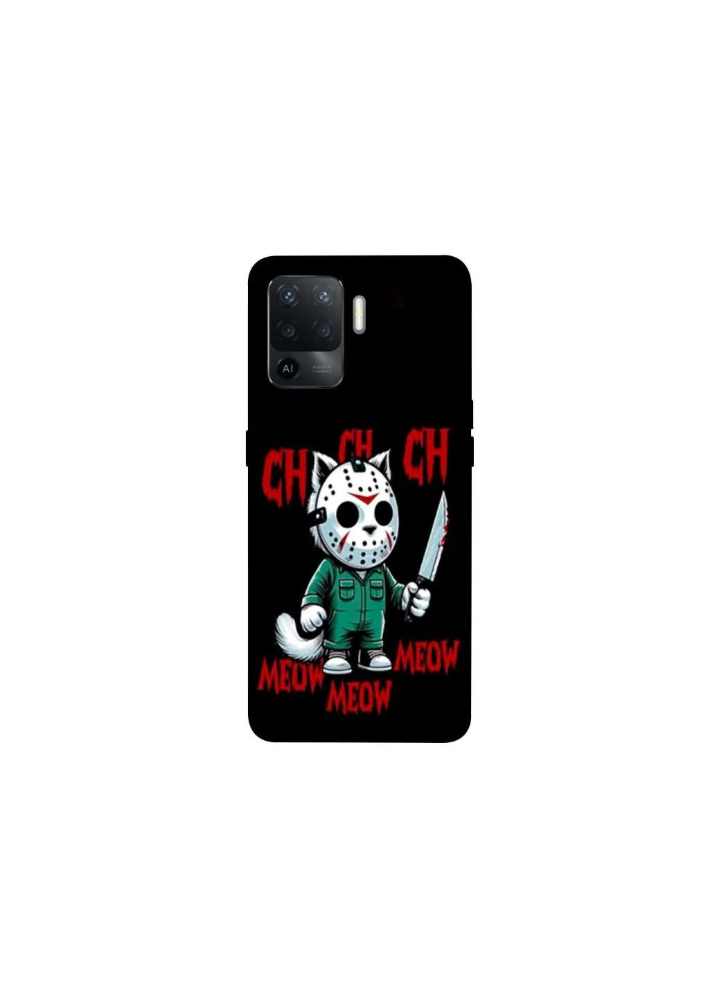 Чехол на Oppo Reno 5 Lite Lucky Friday 13th Cat Frontalka (352218320)