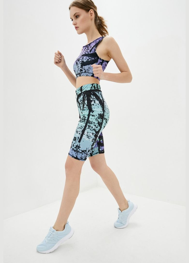 Спортивный топ без рукавов c принтом "Тропик" размер M дайвинг 4PROFI (303282974)