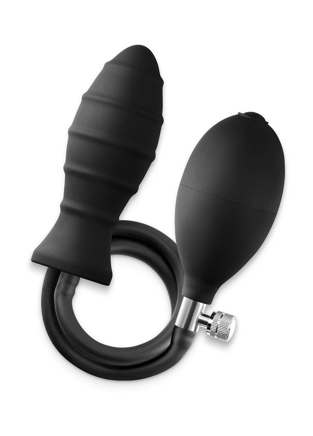 Анальная пробка с накачкой Renegade черная, 69.2 см Ns Novelties (361669843)