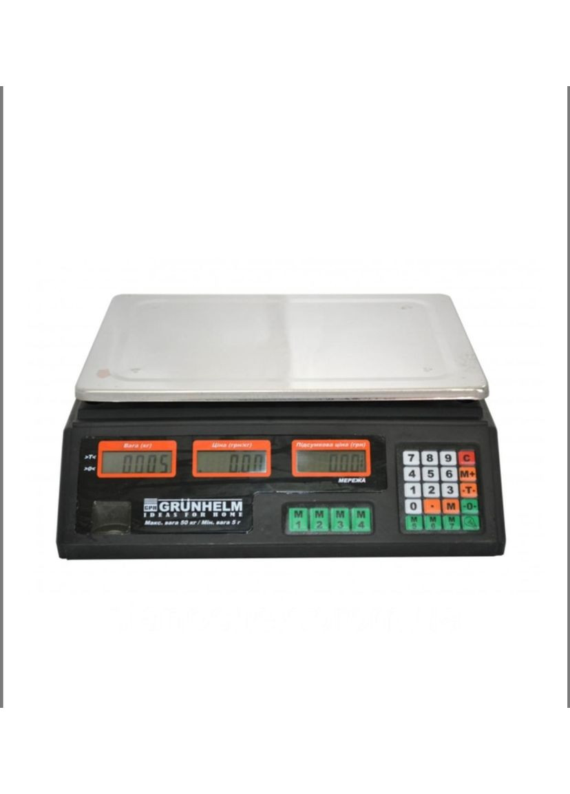 Ваги торговi GSC-051 до 50 кг Grunhelm (347581408)
