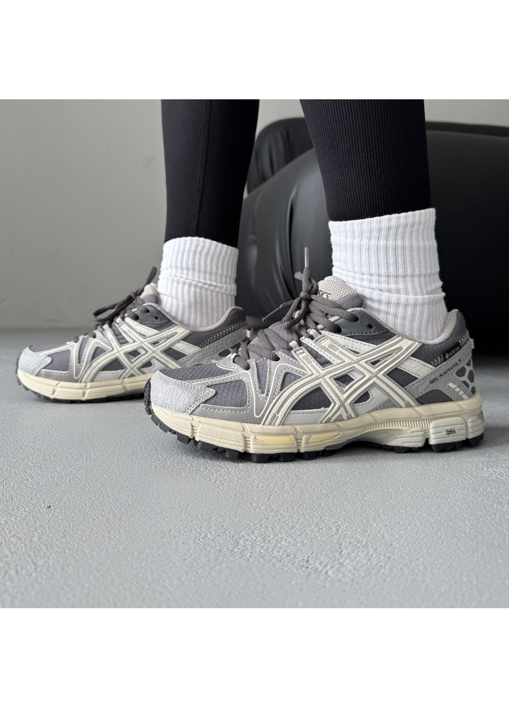 Кроссовки женские и мужские Asics Gel Kahana 8 Grey Gore-Tex | Асікс Гель-Кахана 27 серые демисезоны (370286730)