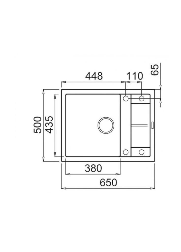 Мийка кухонна (m484584) ELLECI UNICO 125 AVENA 51 (372967894)