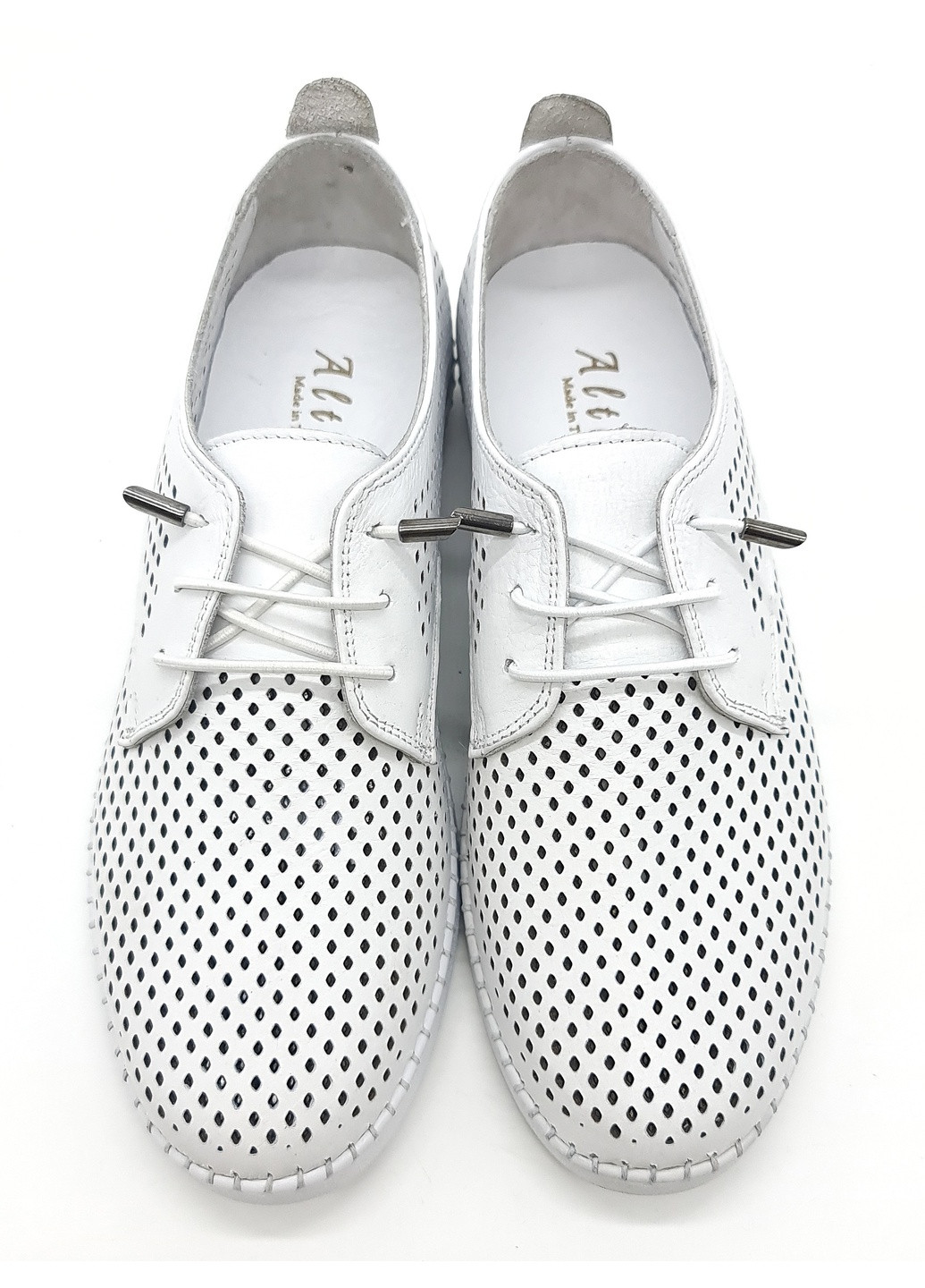 Жіночі туфлі білі шкіряні AT-19-1 23,5 см (р) ALTURA (260007568)