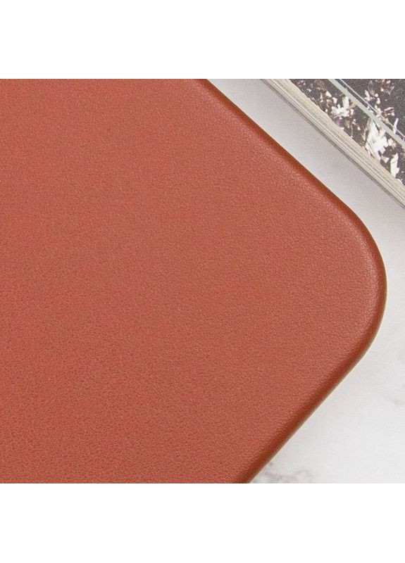 Чохол Leather Case (AAA) з MagSafe та Animation для Apple iPhone 14 Pro (6.1") Коричневий Epik (372499385)