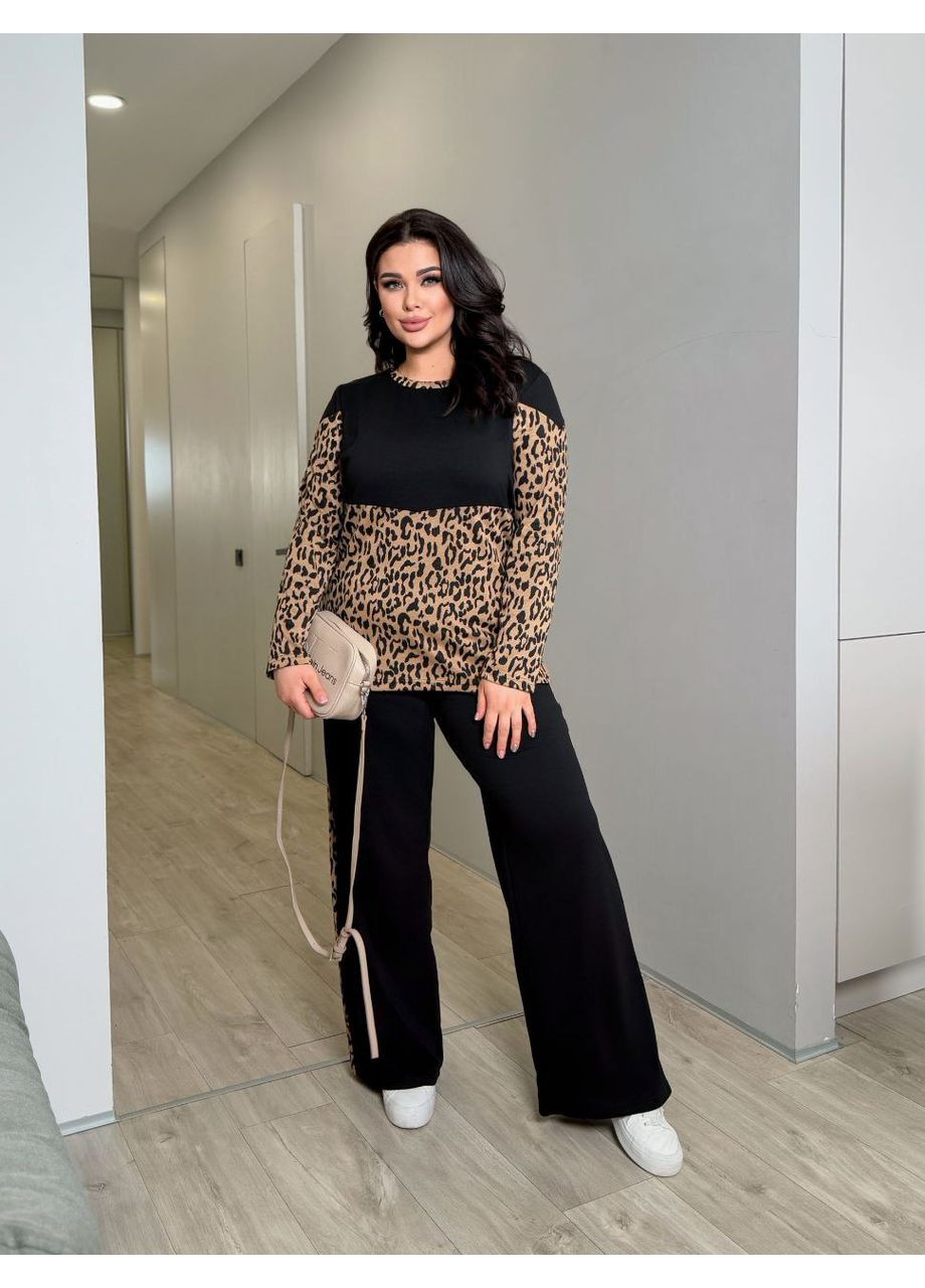 Женский легкий комбинированный костюм Fashion (350613968)