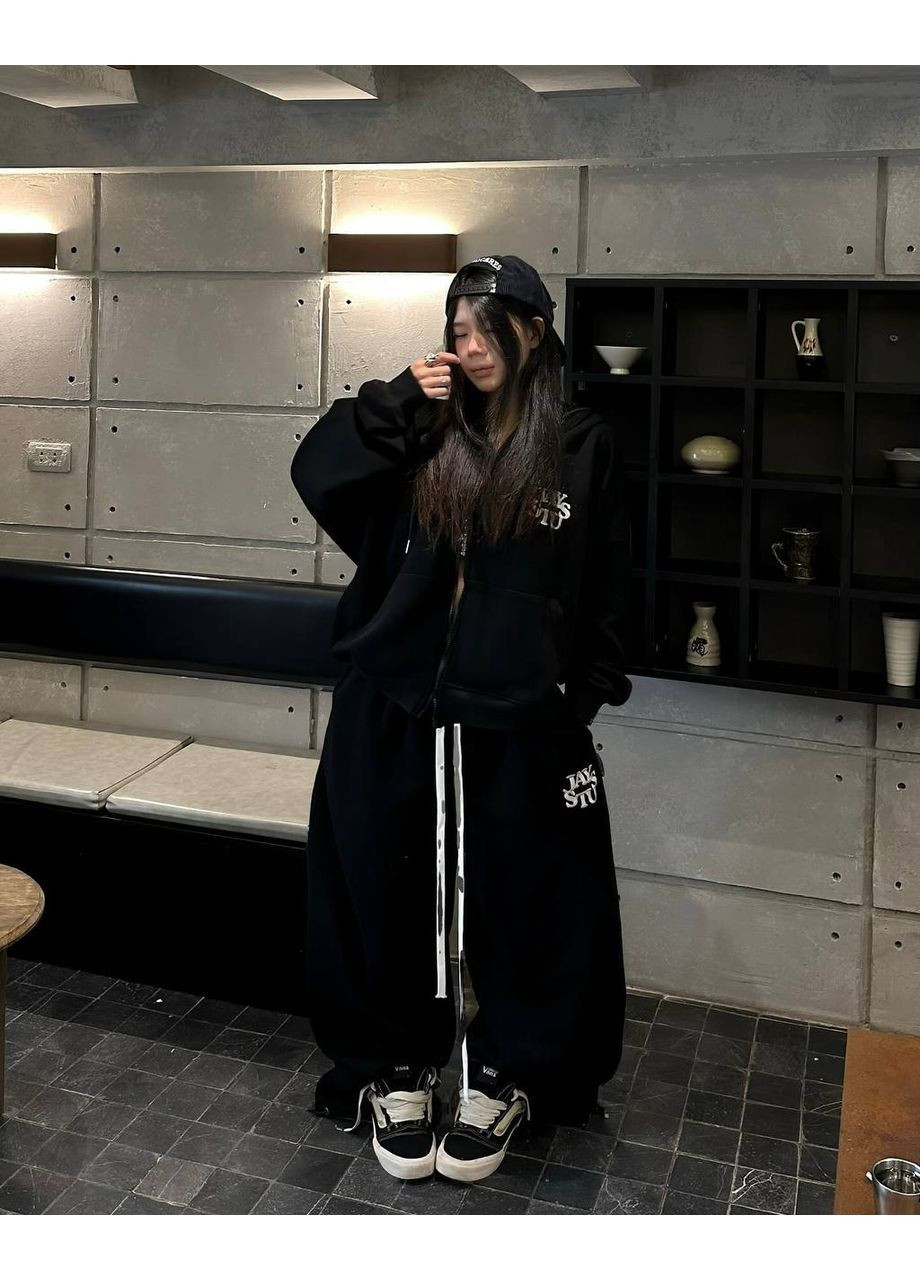 Женский спортивный костюм оверсайз на флисе MonCher (362501246)