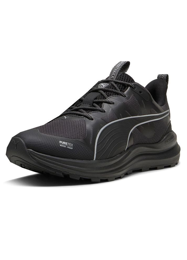 Черные черные всесезонные кроссовки black 310095-01 Puma reflect lite trail ptx running shoes