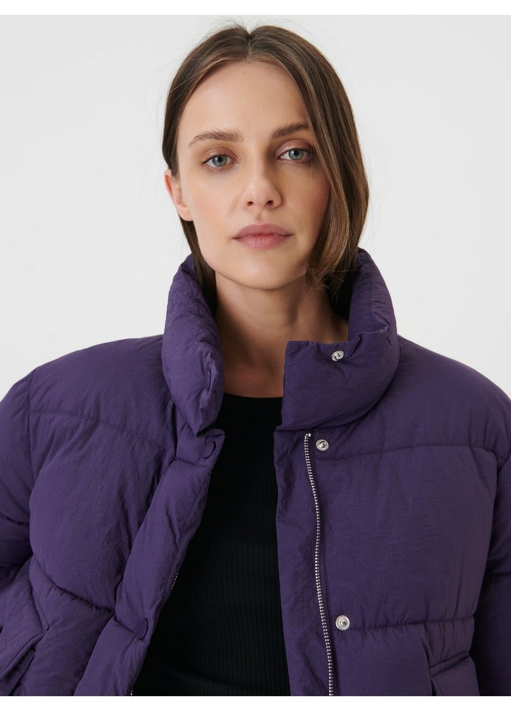 Фиолетовая демисезонная куртка Sinsay
