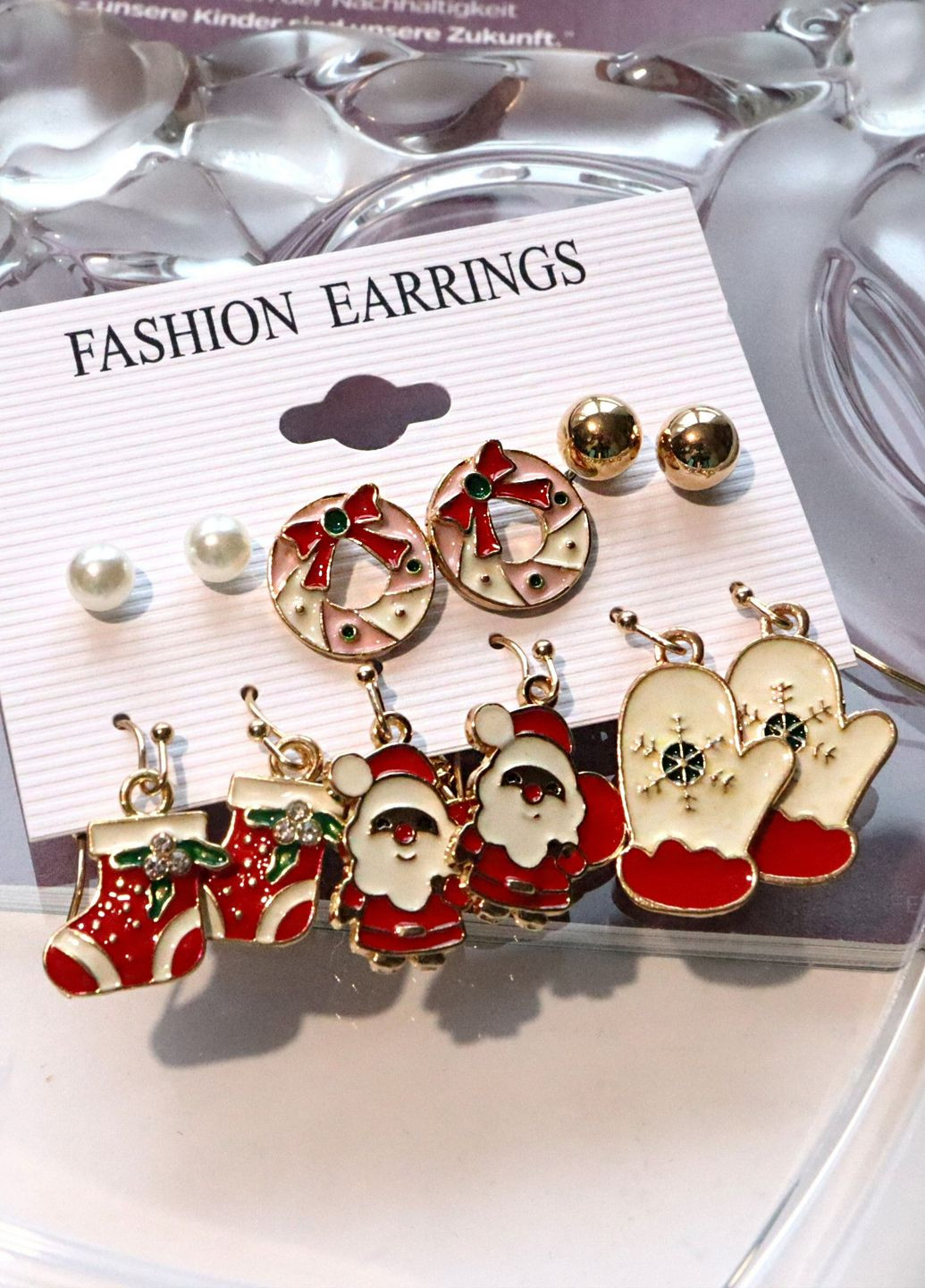 Набір новорічних сережок "Зимові свята NEW 3", 6 пар Анна Ясеницька (301221655)