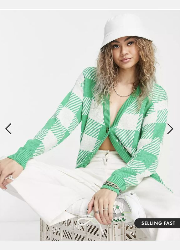 Светло-зеленый демисезонный кардиган Noisy May