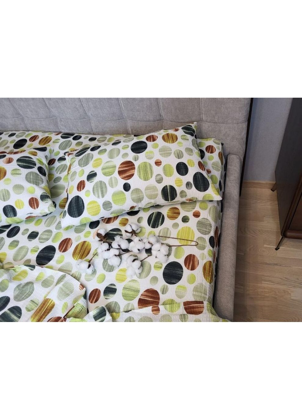 Постельное белье Карамелька фреш, ранфорс гофра (жатка) Двуспальный размер, наволочки 50/70 No Brand (364216624)