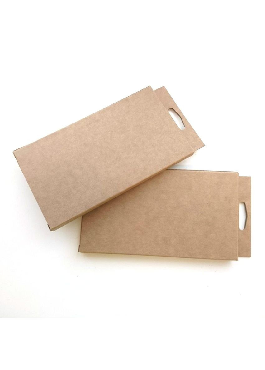 Коробка, упаковка 90х160х12 мм с европодвесом из крафт картона 275 г/кв.м. No Brand (326063734)