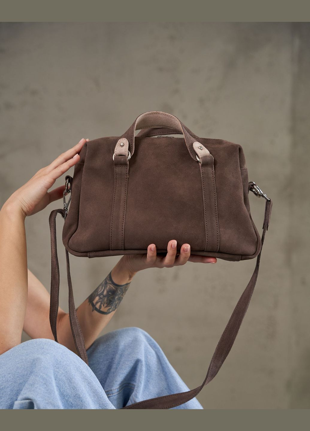 Сумка женская кросс боди нат. кожа (wel-K72951) капучино WeLassie (336154941)