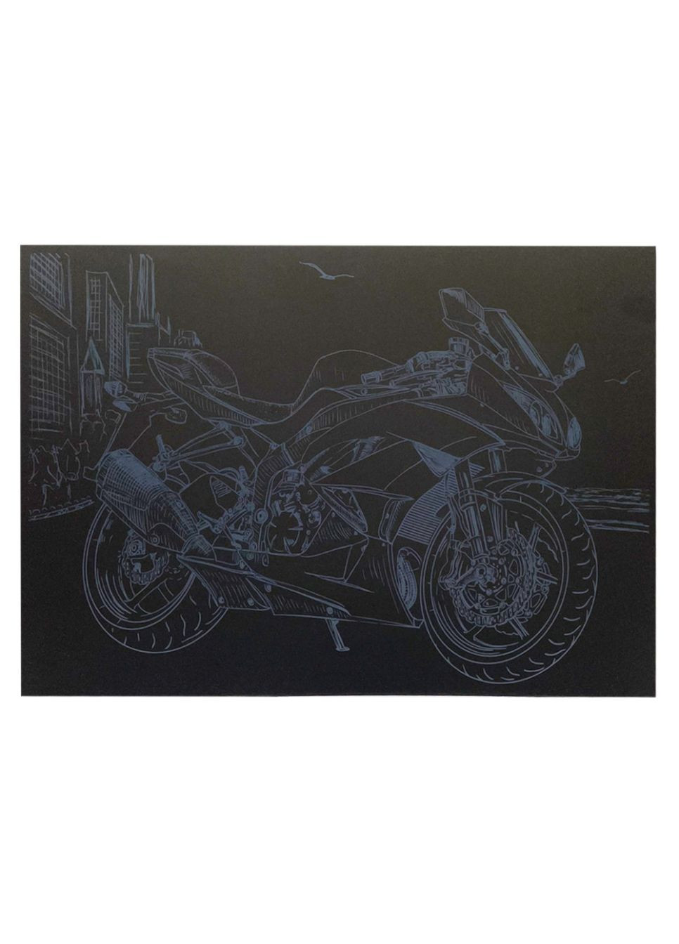 Гравюра А4 "Мотоцикл" ГрА4-11с економ варіант в пакеті 29,7х21 см Danko Toys (366975704)