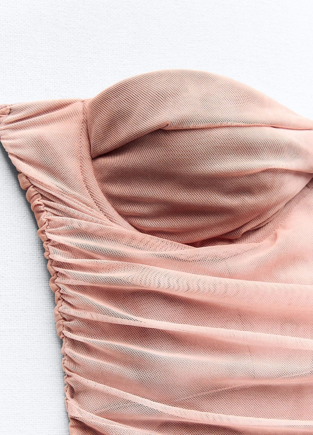 Розовое повседневный платье Zara с абстрактным узором