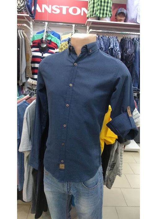 Синяя рубашка GNC