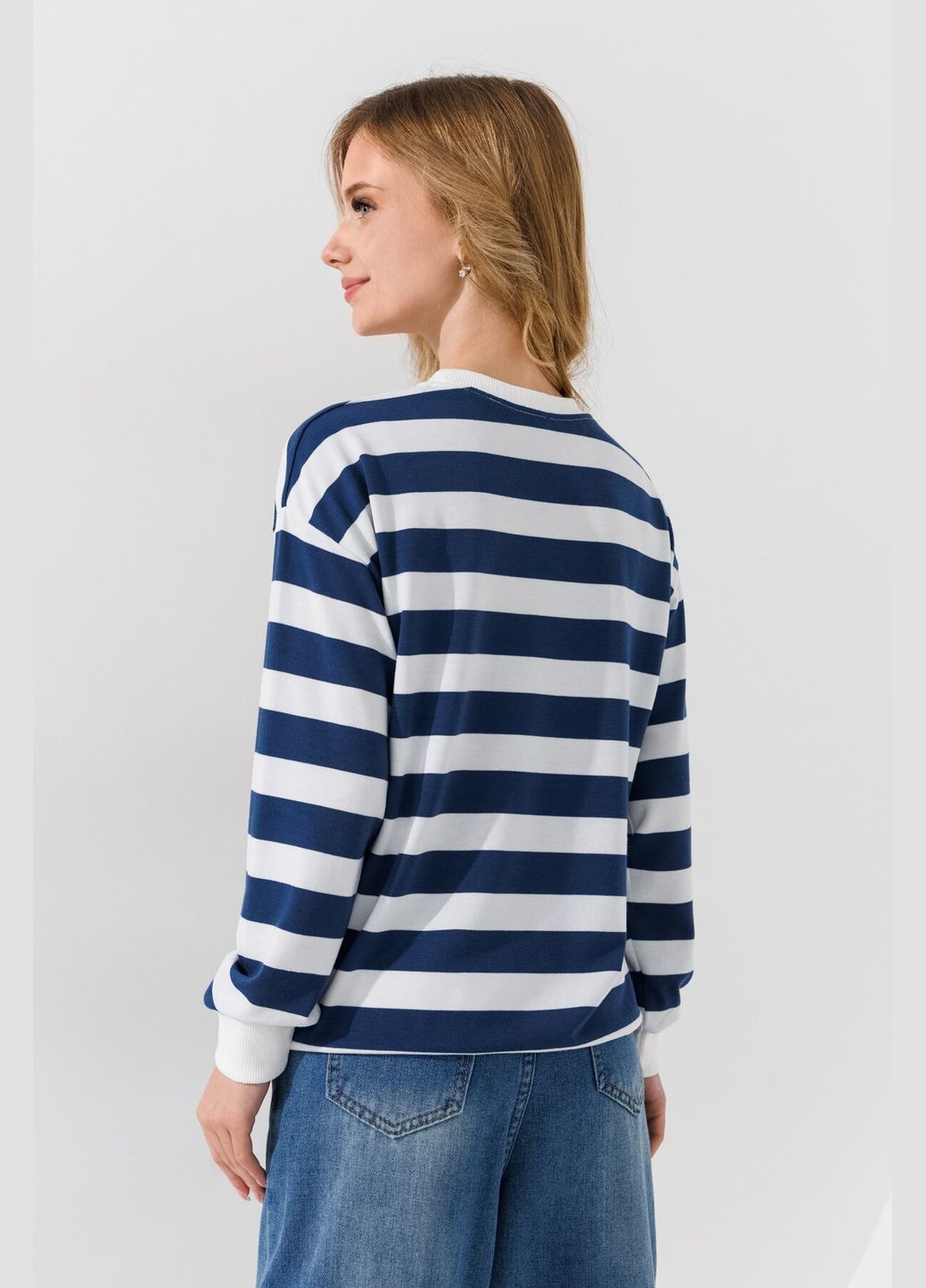 First Kids свитшот с узором унисекс 0067 146 см shop (2000990882462) синий повседневный