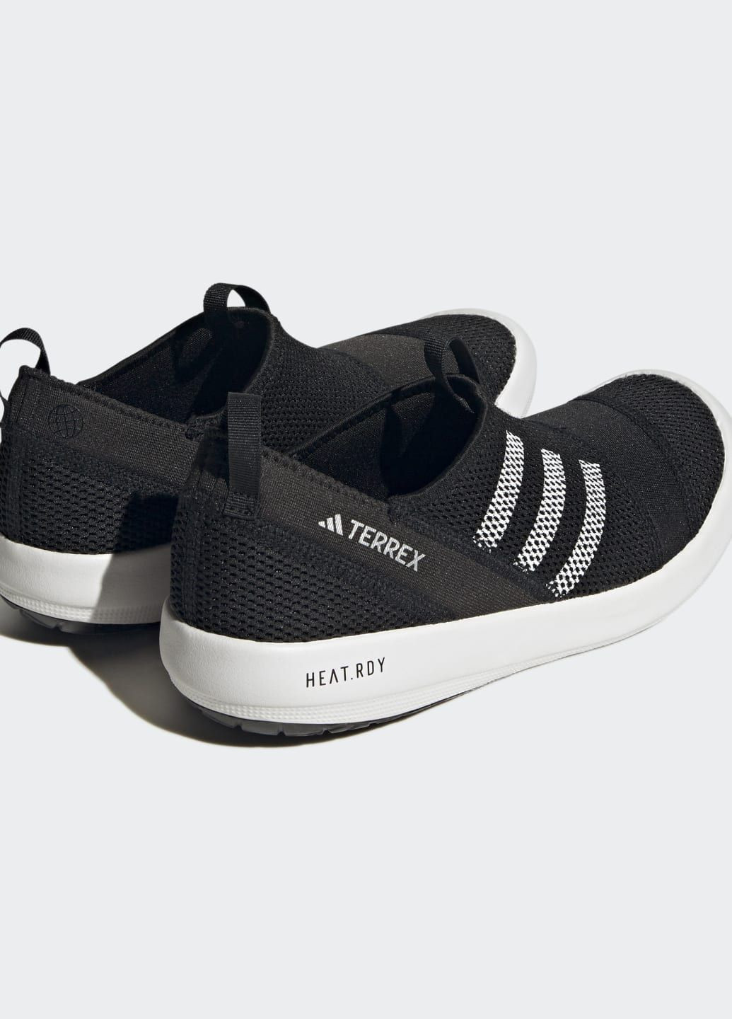 Черные всесезонные кроссовки-слипоны terrex boat slip-on heat.rdy adidas