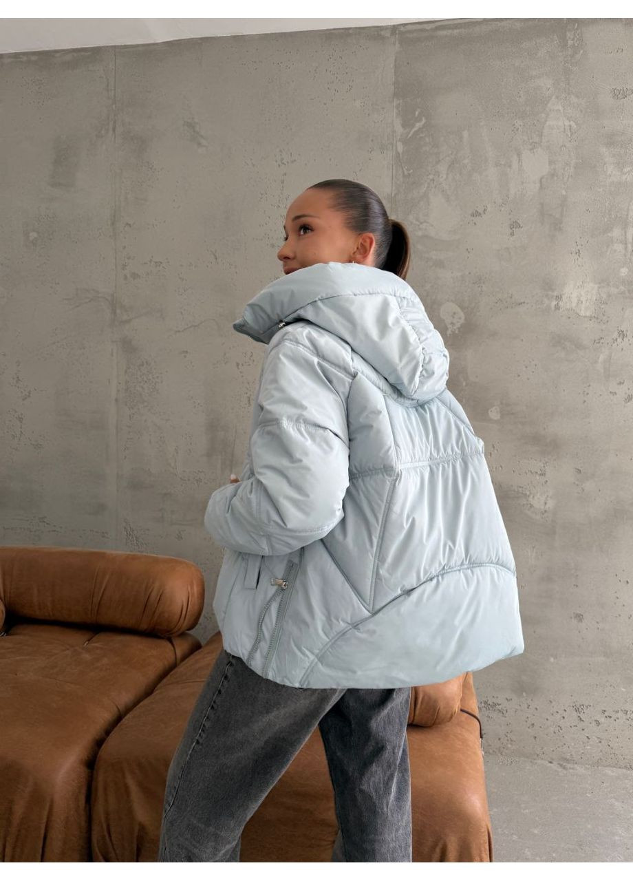 Блакитна демісезонна 🔥 демісезонна жіноча куртка DK/DL Мода без кордонів