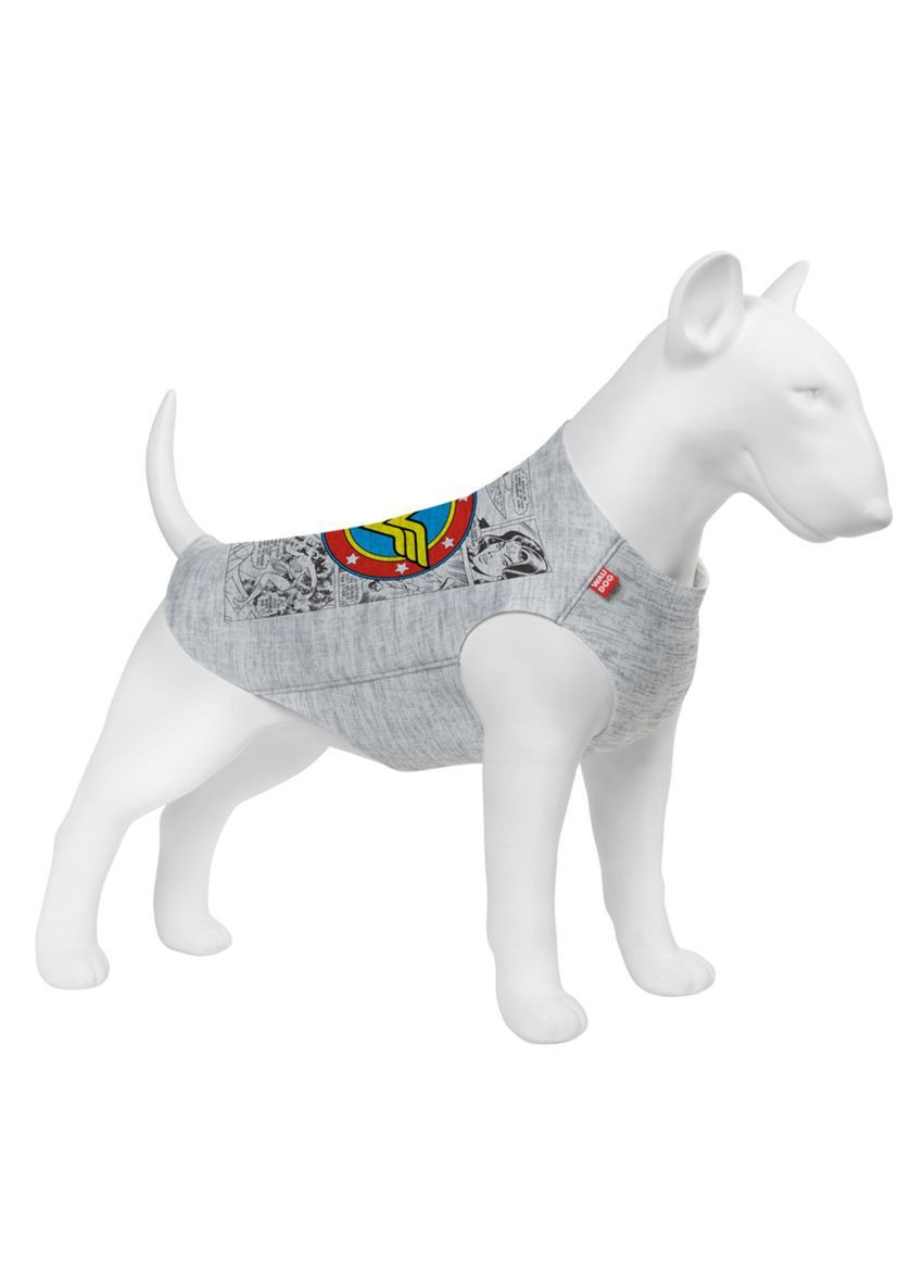 Майка для собак Clothes, рисунок "Чудо-женщина комикс", S35, B 48-54 см, С 28-33 см WAUDOG (365247834)