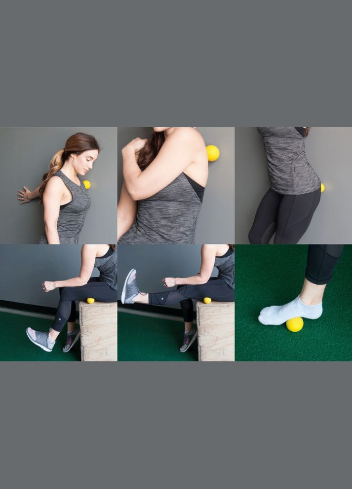 Масажний м'ячик TPR 6 см зелений EasyFit (340273517)