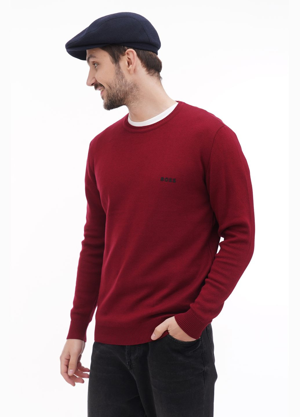 Кепка чоловіча реглан вовняна синя VECONS "Реглан" з плавними лініями (317971430)